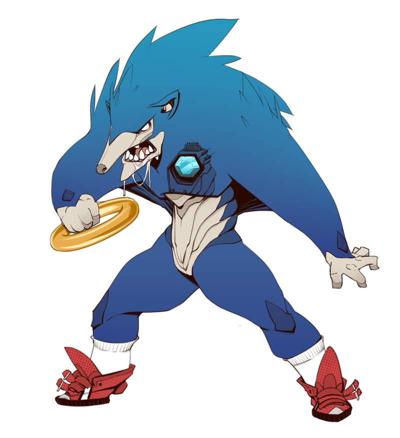 Illustration for article titled Sonic Redesigned Evangelion